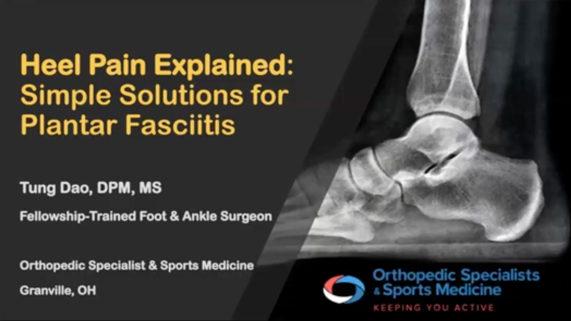 Heel Pain Explained: Simple Solutions for Plantar Fasciitis